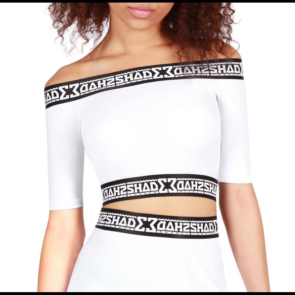 ShadeLondon Off Shoulder Crop Top